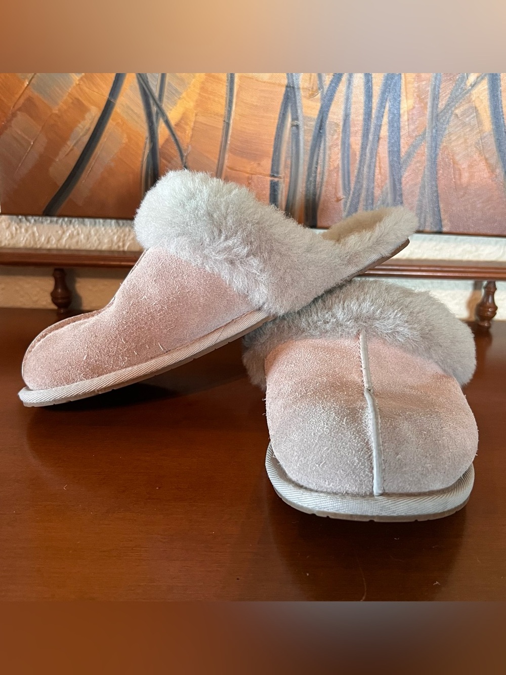 UGG Scuffette II Suede Shearling Slide Slippers
